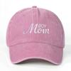 Washed Cotton Boy Mom Embroidery Caps Vintage Baseball Cap Fashion Sport Visors Cap  Gifts