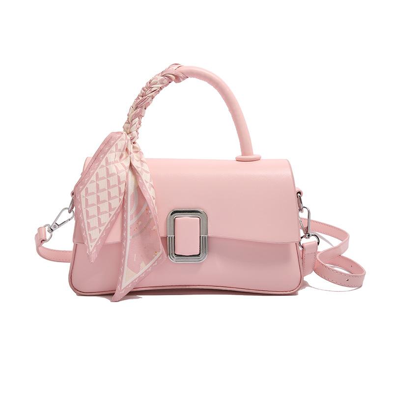 New Retro Portable Small Square Bag Women's Bag Trendy Versatile Shoulder Texture Fashionable Commuter Messenger Handbag