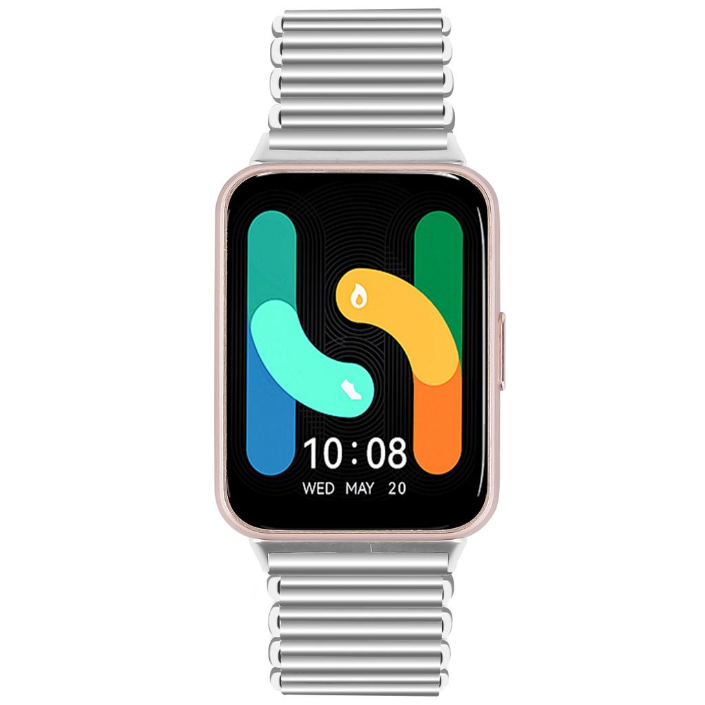 For Samsung Galaxy Fit3 SM-R390 Stainless Steel Hollow Watch Band Wrist Strap