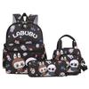 Pencil Bag Single Shoulder Three-piece Bag Printing Kindergarten Primary School Students Backpack New Children's Cartoon Schoolbag