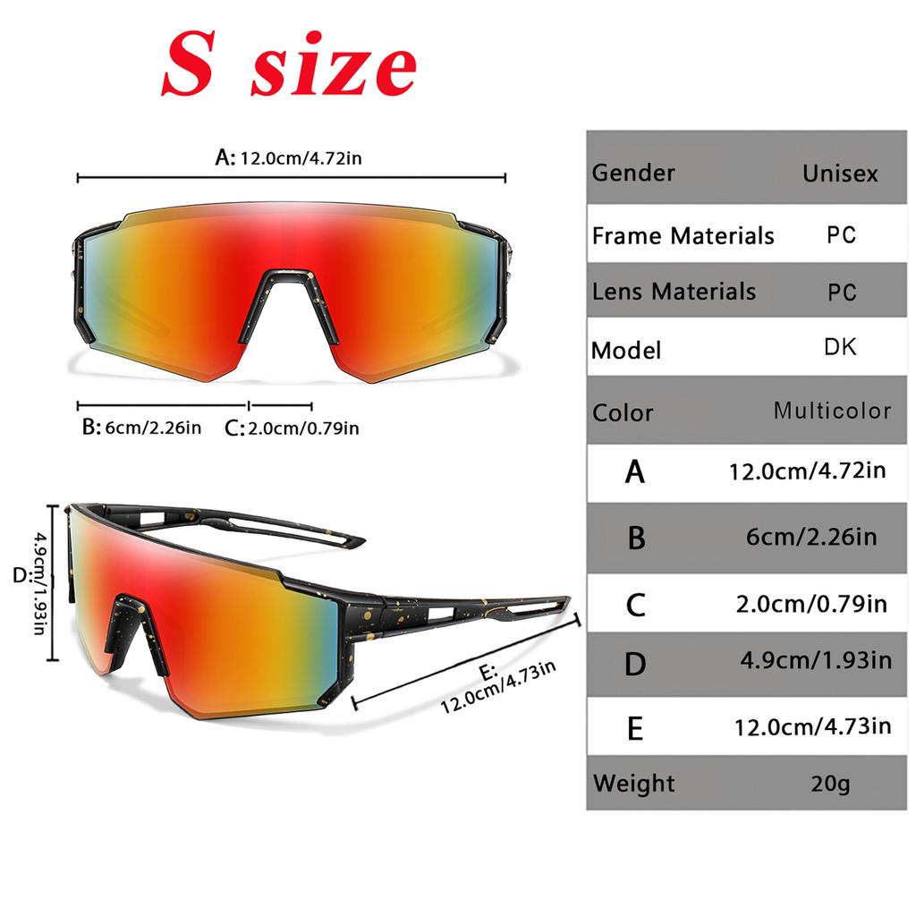 Okulary przeciwsłoneczne Baseballowe dla Dzieci w Wieku 3-14 Lat Okulary dla Chłopców i Dziewcząt Rozmiar M Młodzieżowe do Roweru UV400 Sporty Zewnętrzne Kemping Rower MTB Okulary