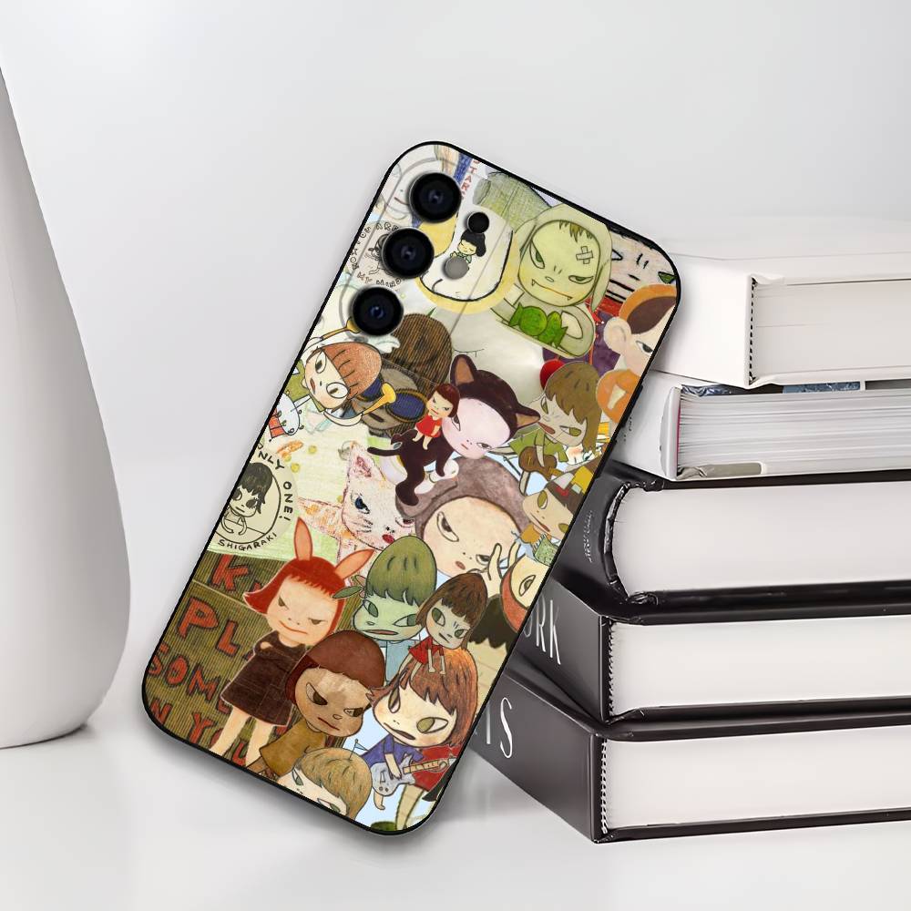 

Japan Art Y-Yoshitomo N-Nara Phone Case For Samsung S25,S24,S21,S22,S23,S30,Ultra,S20,Plus,Fe,Lite,Soft Black Cover Samsung S22plus5G