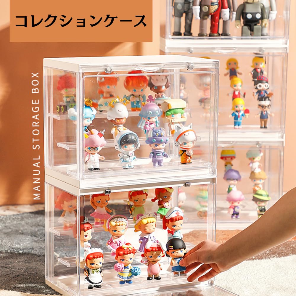 Acrylic Case with Comes with Japanese and Is Available In Four Stackable Storage and Display Case for Miniature Cars and Small Also Includes Acrylic