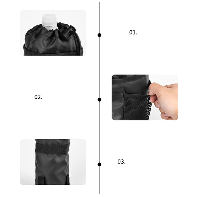 Fahrradtasche mit großer Kapazität für Essen, Snacks, Wasserflasche, tragbarer Fahrradgetränkehalter-Organizer zum Radfahren