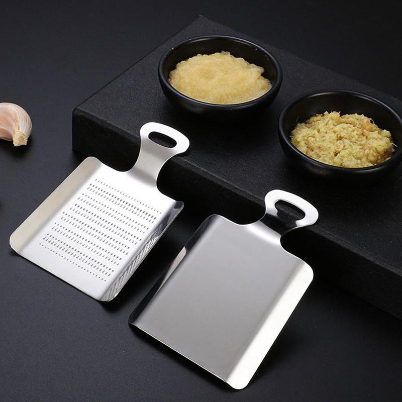Ginger Grater Wasabi Grater Crusher Stainless Steel Garlic Grinder Kitchen Fruit Root Vegetables Ginger Grinding Tool