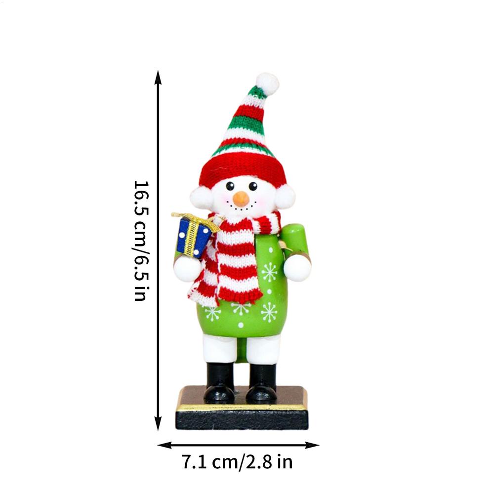 

4pcs Christmas Nutcracker Soldier 16CM Small Puppet Handicraft Christmas Tree Statues Ornament Festival Gift Home Deco
