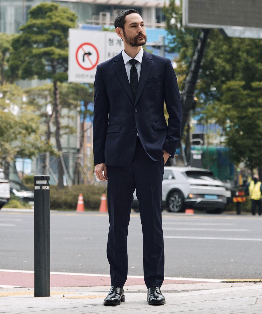 STCO [Four Seasons] 10-Year Wool Blend Four-Way Stretch Suit Jacket_Navy (Slim Fit)_Ssjwz12Ssn