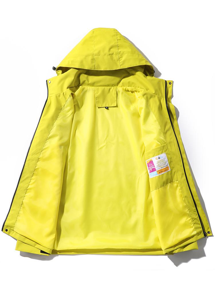 Unisex Lightweight Waterproof Hooded Jacket for Spring/Autumn - Thin, Casual, and Ideal for Cycling