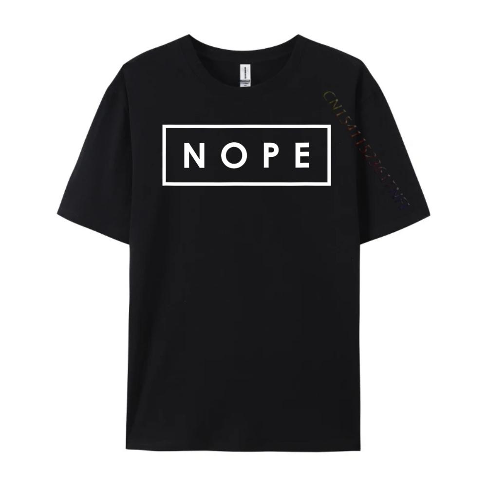 Nope Funny Nope In A Rectangular Box Teeshirt Graphic Tee Shirt Breathable New In Tops Tees New Year Gothic Style