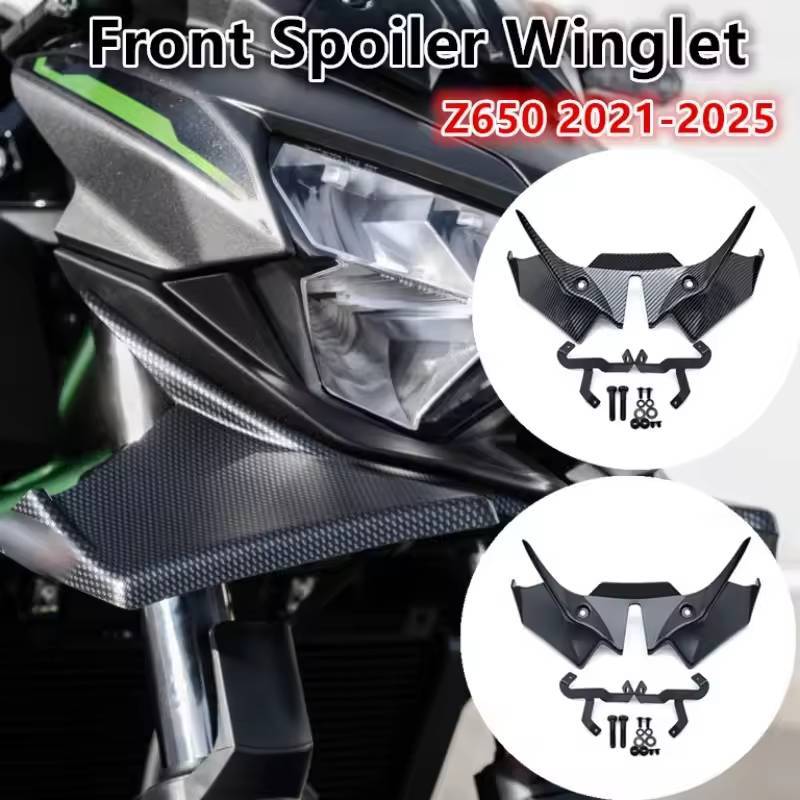2026 New Motorcycle Front Spoiler ABS Fairing Winglet Aerodynamic Wing Cover Trim for Kawasaki Yamaha BMW other general models