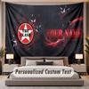 Custom Name Text Tapestry The Cure Personalized Polyester Wall Tapestry For Bedroom And Room