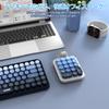 AJAZZ Wireless Numeric Keyboard for Left and Right Mini 18 Colorful Gradient Removable Silicone Cute Bear Ergonomic Connection Replaceable Compatible