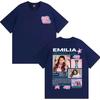 Τραγουδίστρια Emilia Mernes MP3 Tour 2026 Γραφικό T-shirt Άνδρες Γυναίκες Μόδα Αισθητικό Κοντομάνικο T-shirts Casual Ανδρικά Βαμβακερά T-shirts