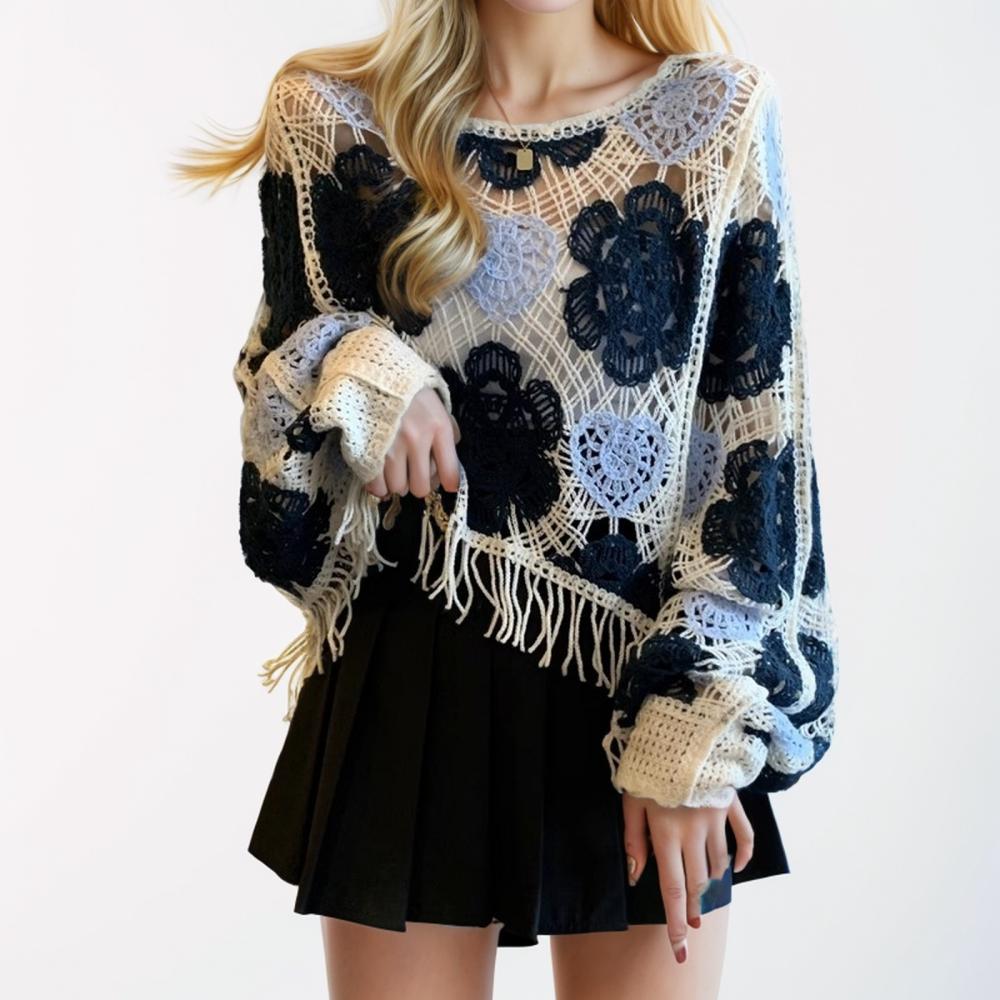 

Dimanaf Нові літні жіночі футболки з летючою мишкою 2024 року В’язані базові модні топи Мереживні футболки Повсякденні вільні зелені футболки One Size