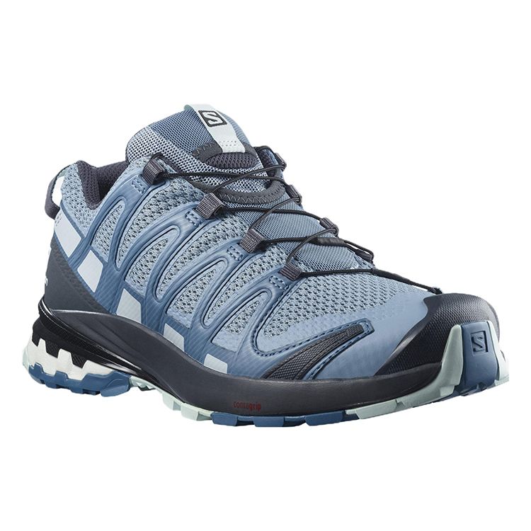 Salomon XA Pro 3D V8 Comfortable Fabric Durable Low-Top Casual Running Shoes Women sneaker Gray Blue 412721