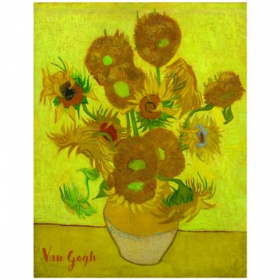 [R2018] - Reproduction 'Vincent Van Gogh' (The Sunflowers) - 30x20cm