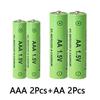 1.5V AA+AAA Ni Mh Rechargeable Battery, AAA Alkaline 3800-3000Mah,For Flashlights, Toys, Clocks, MP3, Nickel Hydrogen Batteries