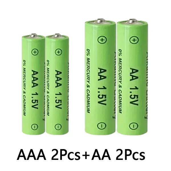 1.5V AA+AAA Ni Mh Rechargeable Battery, AAA Alkaline 3800-3000Mah,For Flashlights, Toys, Clocks, MP3, Nickel Hydrogen Batteries
