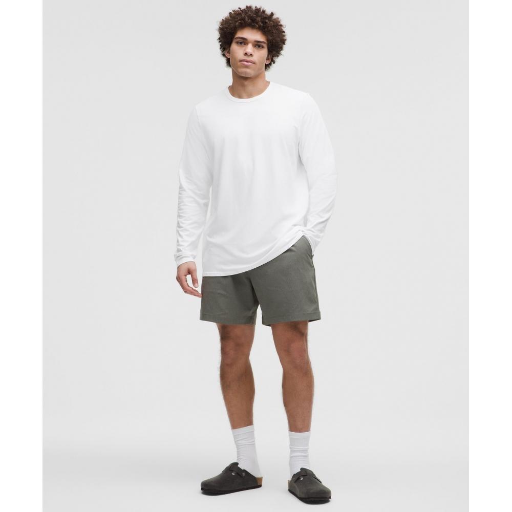 Lululemon Organic Cotton Classic Fit Long Sleeve Shirt White