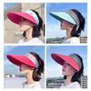 Casual Breathable Cycling Outdoor Women Wide Brim Beach Cap Empty Top Suncap Visor Summer Sun Cap