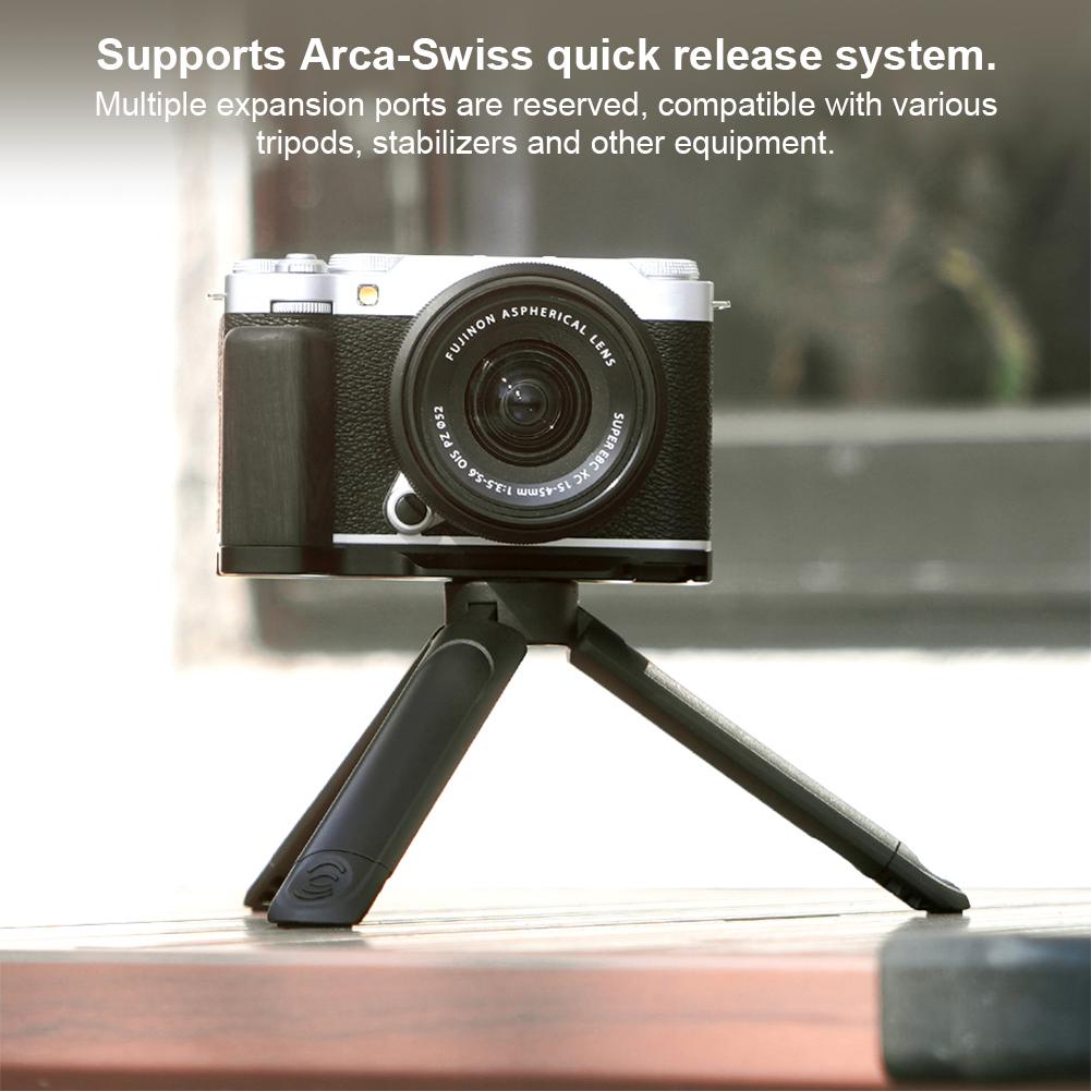 Camera Bracket For Fujifilm X-M5 Wood Hand Grip Handle Aluminum Base L-Shape Mount L Plate For Fujifilm XM5 Camera Accessories