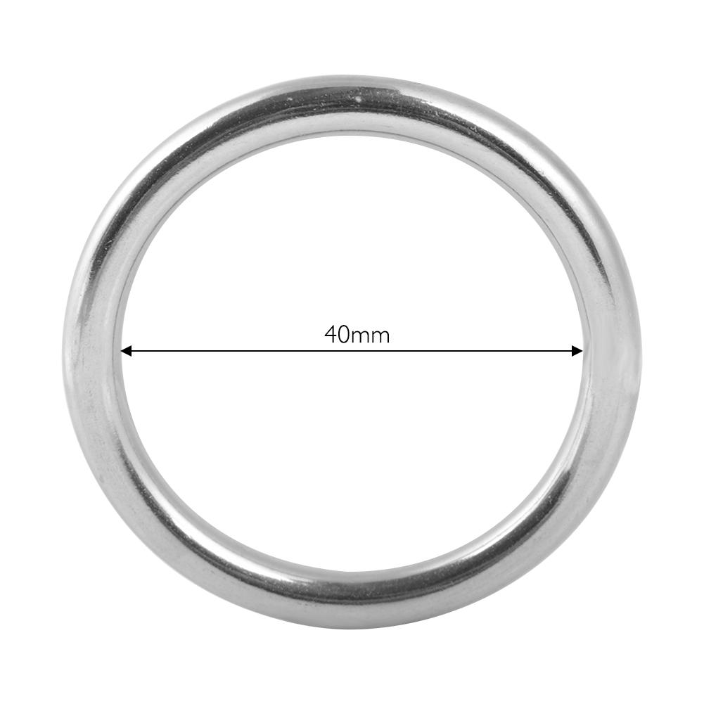 304 Rostfritt Stål Svetsad O-ring (08040 Linjediam. 5mm * Innerdiameter. 40 mm) Dykdjurstillbehör
