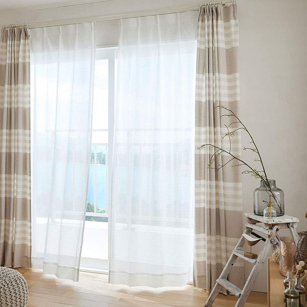 

Suminoe Soste G1061 Моющиеся кружевные шторы Натуральный 100 x 198 1 панель, Белый, см,