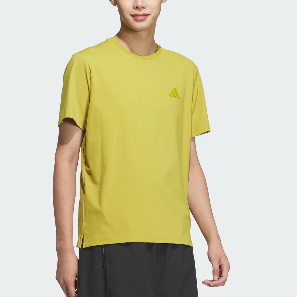 Adidas Sportswear Simple Comfortable Crew Neck Pullover Short Sleeve T-Shirt Men Tops Pulse-Olive-Green JL6048