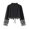 Zbzr Spring New Women Clothes Western Style French Style Fashion Design Hollow Embroidered Cotton Top 1268146