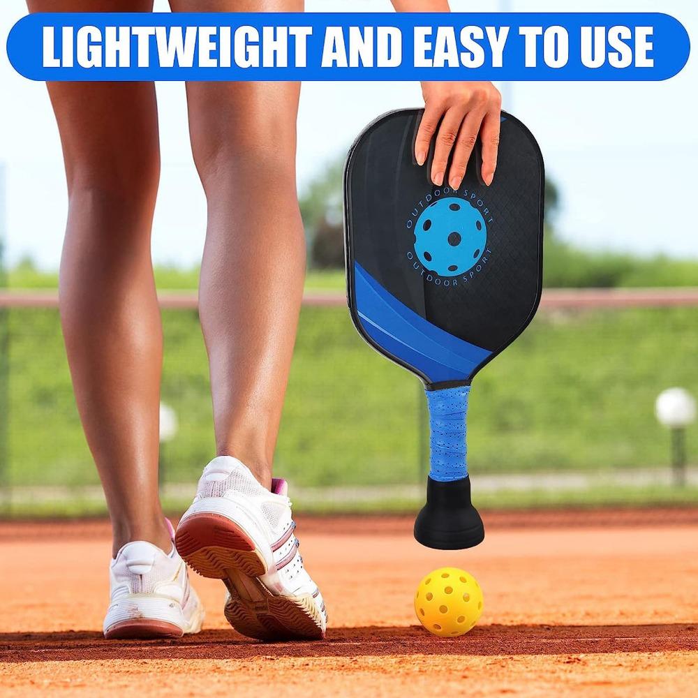 2pcs Suction Cup Design Tennis Ball Retriever Rubber Paddle Ball Picker  Sports Gear