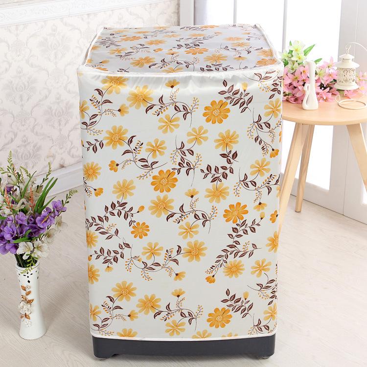 Kang's Satin Fabric Dust Cover for Vertical Pulsator Double Tub Washing Machines