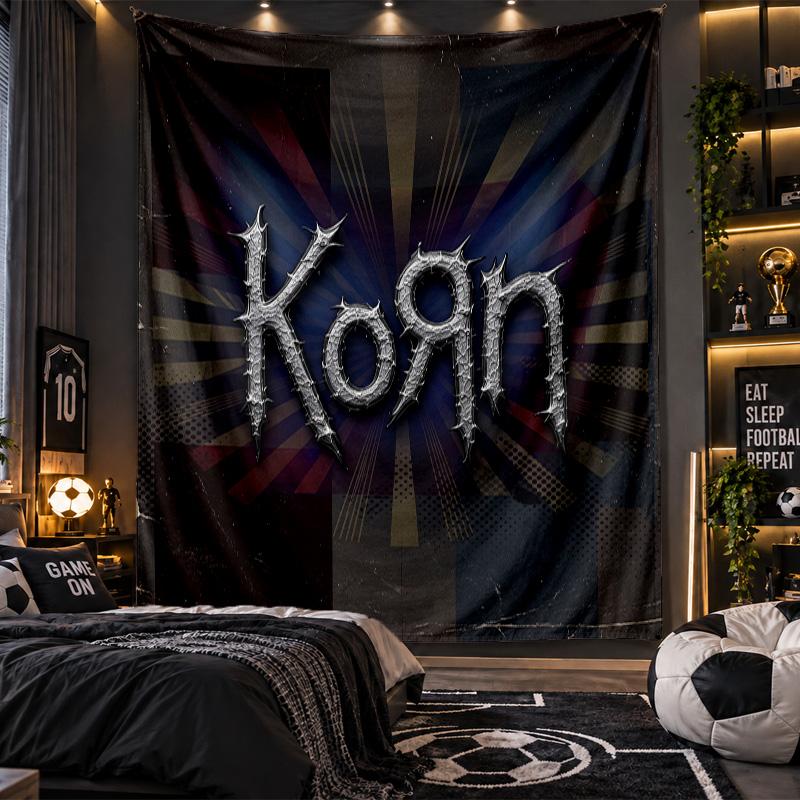 Wall Hanging Tapestry Korn Print Cloth for Living Room Bedroom Home Decor