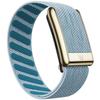 Suitable for Whoop 5.0 Mg Wristband Strap W  Leather Nylon Woven Elastic Whoop Sports Replacement Strap Gold Silver Metal