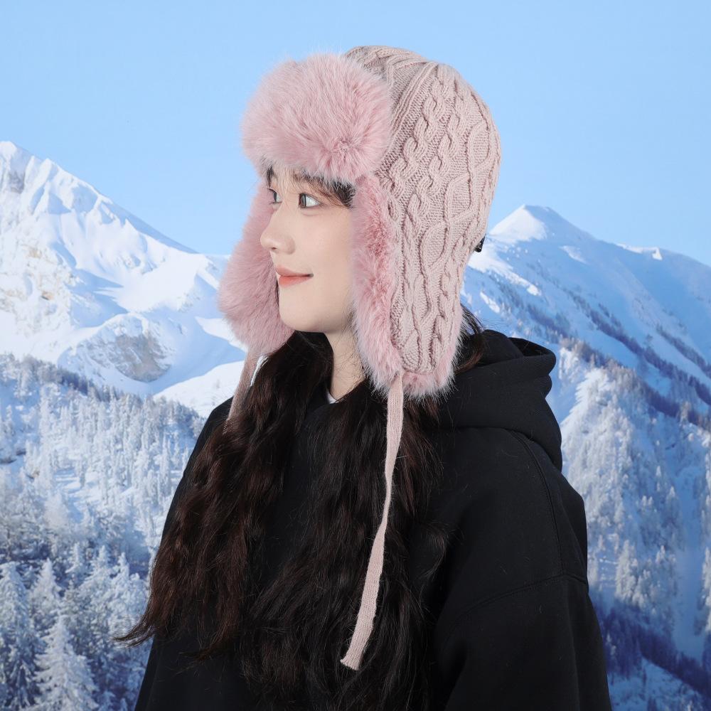 

Новая осенне-зимняя шапка-ушанка для женщин, для активного отдыха, катания на лыжах, ветрозащитная, для велоспорта, теплая, с защитой ушей, шапка-пилот, универсальная One size