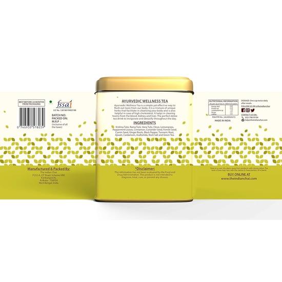 The Indian Chai - Chá Ayurvédico de Bem-Estar 100g - Revitalize seu Bem-Estar - Desintoxicação Natural, Suporte Digestivo