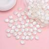 100 Stück Weiße Acryl Muschelperlen, Ozean Serie, DIY Schmuckherstellung - Perfekt für Halsketten, Armbänder, Schlüsselanhänger - Bastelperlen