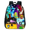 16 Zoll Wütender Geometry Dash Rucksack Jungen Mädchen Schultasche Cartoon Spiel Kinder Kindergarten Schultaschen Kleinkind Kinderrucksack