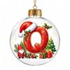 Acrylic 3D Letter Ornament Ball Christmas Tree Decoration Hanging Decor Home Holiday Festive Scene