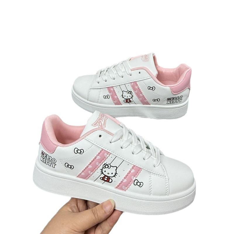 Cute Cat Bread Shoes Women's New Little White Shoes Couple Sports Platform Versatile Trendy Student Board Shoes