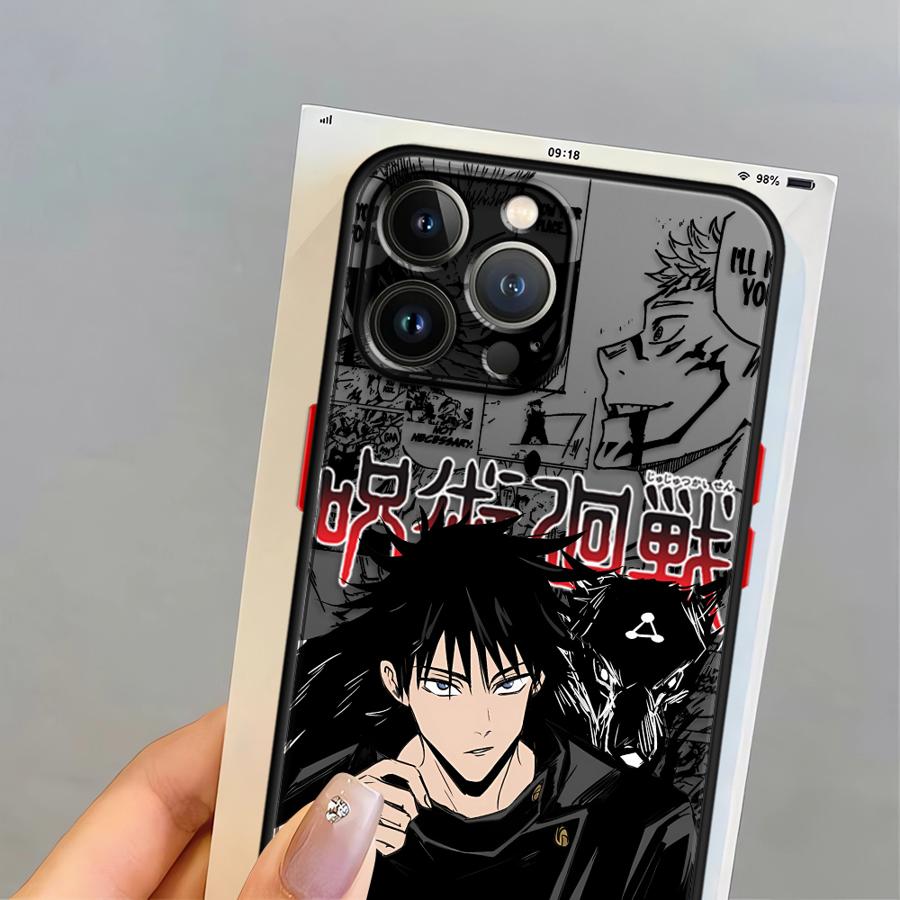 Japan Anime Jujutsu Kaisen Funda Back Phone Cover Case for iPhone 17 Pro Max XS XR 13 Mini 12 7 8 SE 11 Air 15 16 Plus 14