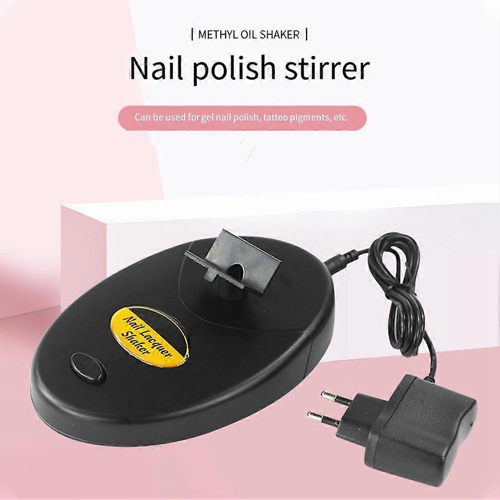 Nail Polish Shaker Timer Nail Polish Shaker Nail Gel Polish Varnish Adjustable Bottle Shaker Evenly Shake Nail Art Tool EU Plug