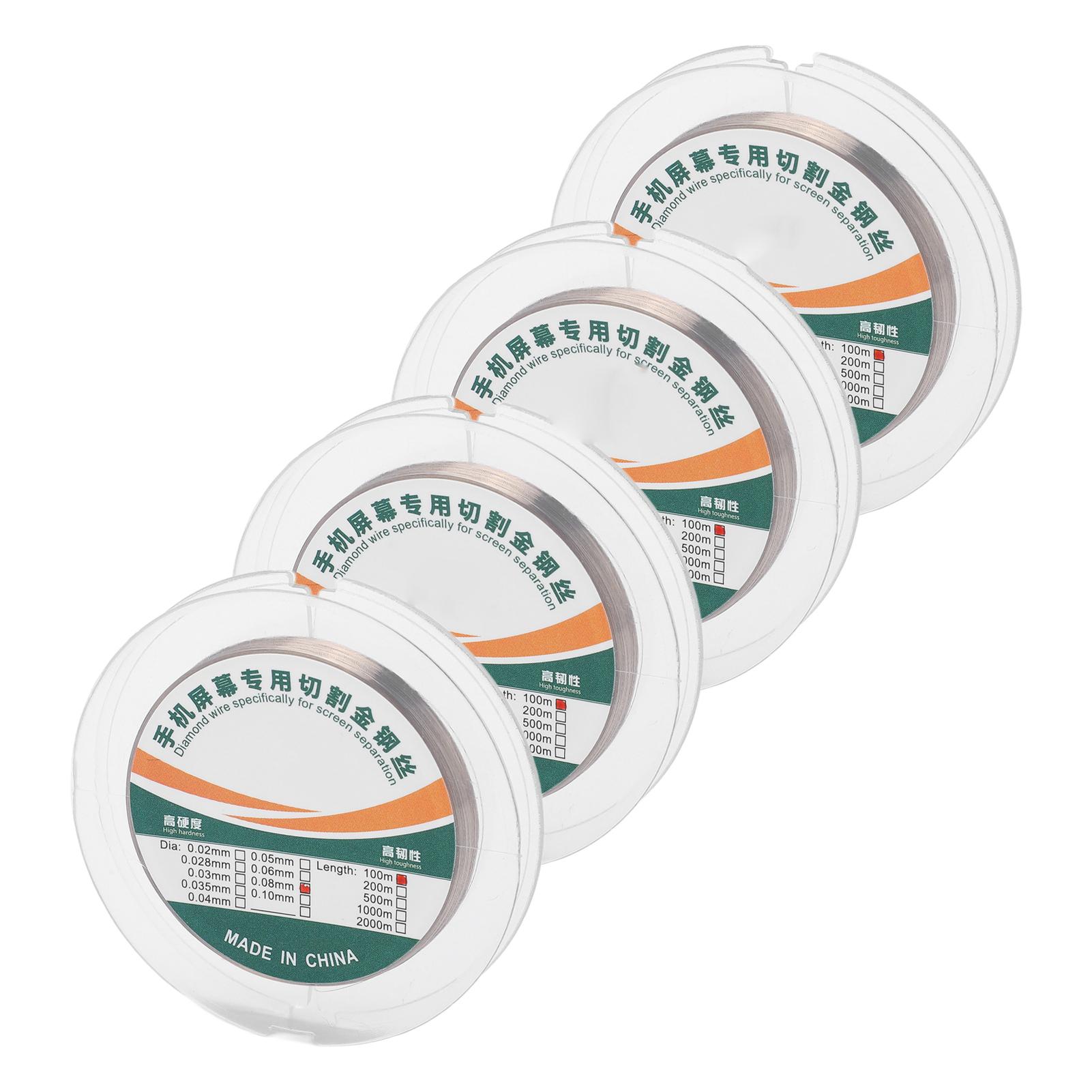 

4 Рулони Лінія для різання екрана телефону Довжина 100м Вуглецева сталь Висока міцність на розрив Молібденове різання
