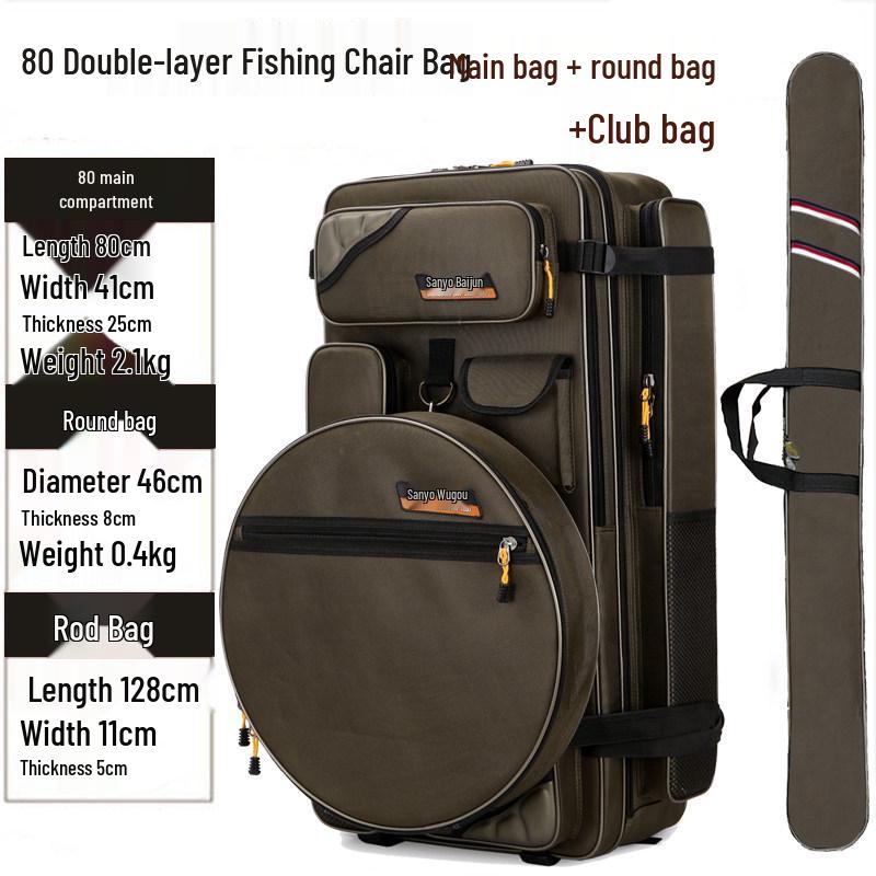 Thickened Waterproof Fishing Chair & Gear Backpack