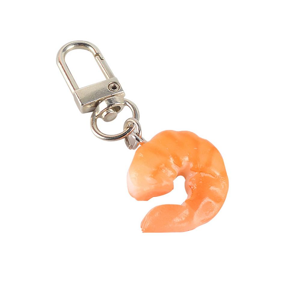 Simulated Shrimp Keychain