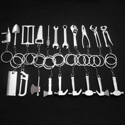 Simulation Mini Caliper Key Chain Movable Wrench Key Chain Screwdriver Tool Pendant Tide Man Car Key Chain Men's Keychains Keyrings