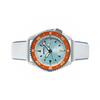 Seiko 30m Water Resistant Automatic Mechanical Movement Leather Strap Watch Men's Watches White Dial SRPF63K1()
