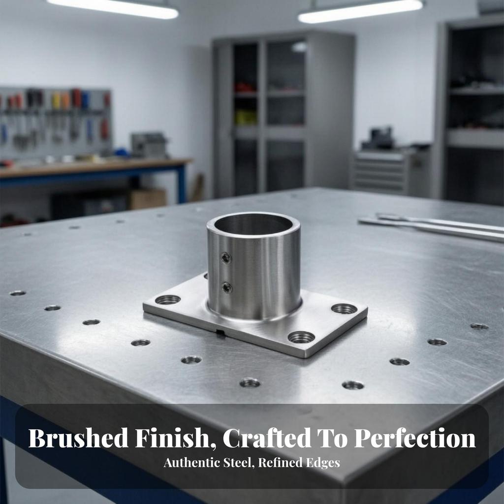 Handrail Connector Fitting Satin Finish Hardware Outdoor for Builders, DIYers