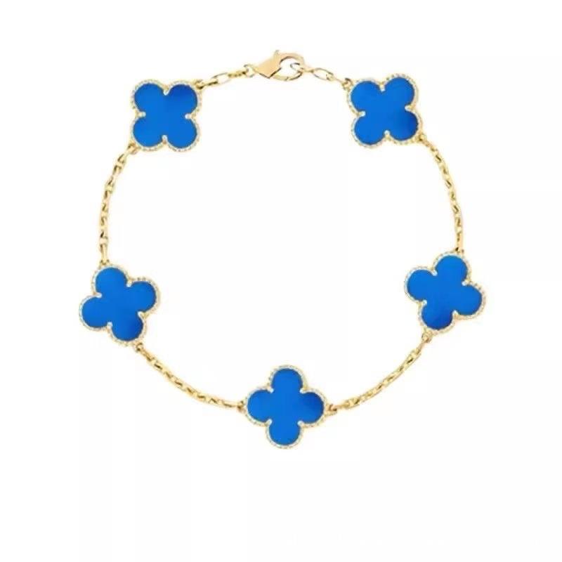 Luxury Four-leaf Clover Bracelet Unisex Versatile and Sophisticated Lucky Clover Bracelet