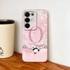 For Realme C85 Pro Phone Case Cute Panda Letters Soft Liquid Silicone Lightweight Funda For Realme C 85 Camera Protection Cover
