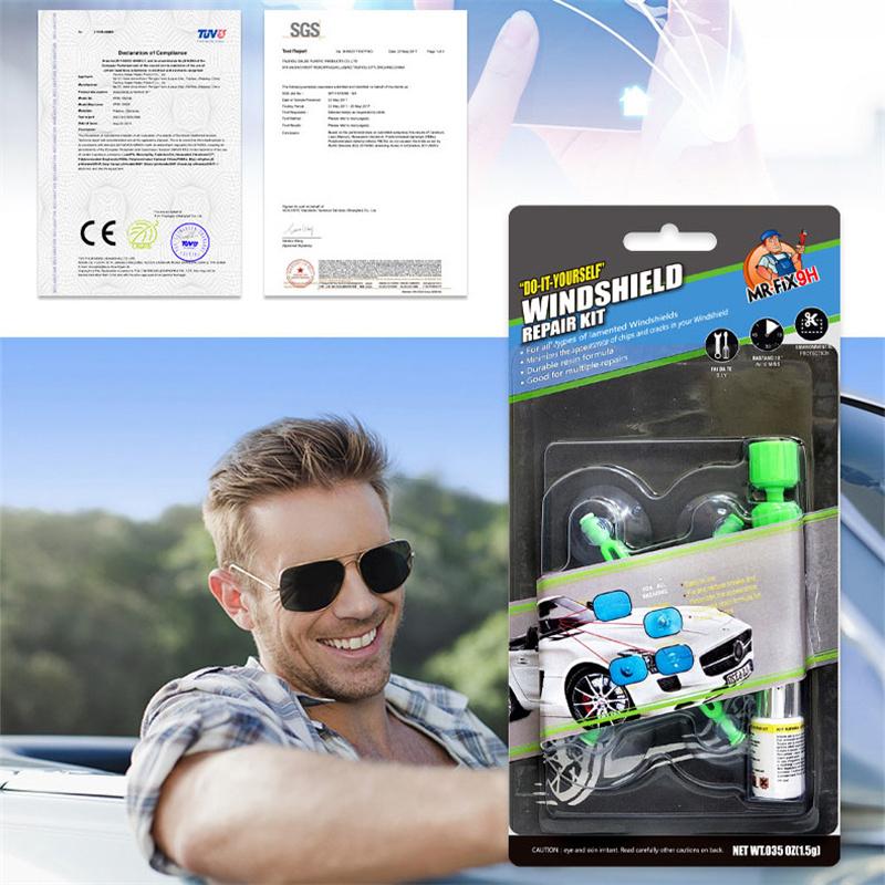 1 Set Car Windscreen Repair Tool Glass Repair Liquid Car Window Repair Tool Set